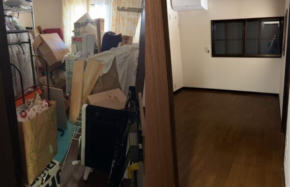 倉庫状態のお部屋を一掃！空っぽに